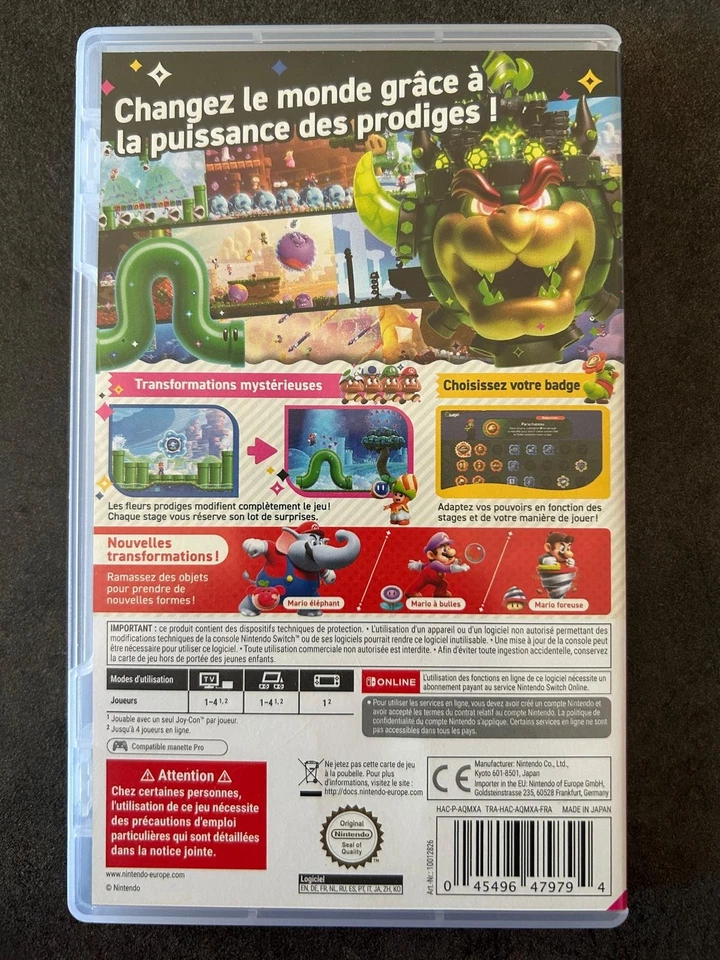 Jeux Nintendo Switch Super Mario Bros Wonder - 2023, photo 2 sur 3