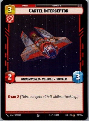 Cartel Interceptor - 157/264 - Legends of the Force - Star Wars Unlimited