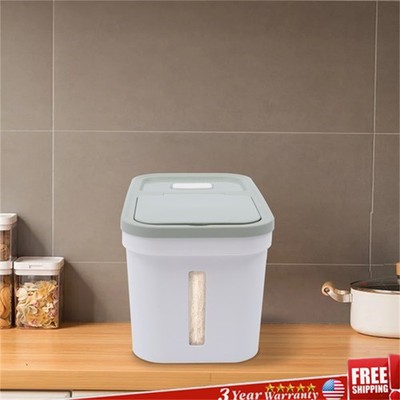 10kg Large Rice Storage Container Food Flour Airtight Box Rice Dispenser W/Cup