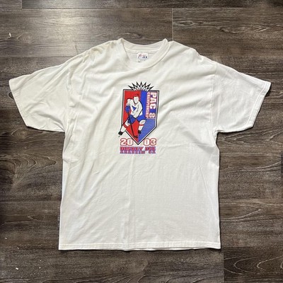Vintage PAC 8 Championship Disney Ice Shirt Mens XL White 2003 College Hockey
