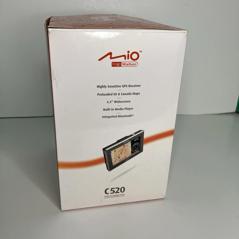 Mio DigiWalker C520 Widescreen GPS Digital Multimedia Player 4.3” Brand New - Image 3 of 4