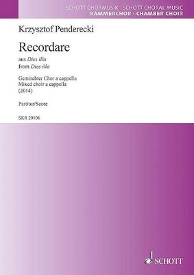 Recordare from Dies illa SATB a cappella