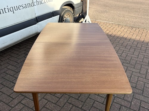 Mid Century Mcintosh Teak Extending Dining Table & 4 Chairs - Picture 18 of 20