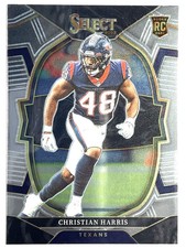 ROOKIE CARD CHRISTIAN HARRIS Houston Texans 2022 Select CONCOURSE LEVEL Card #49. rookie card picture