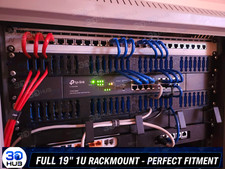 19 Inch Server Rack Cable Management Organizer 1U Panel Mount Cable Guide