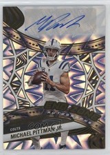 2025 Panini Revolution End Zone Impact 16/50 Michael Pittman Jr Auto 1q03