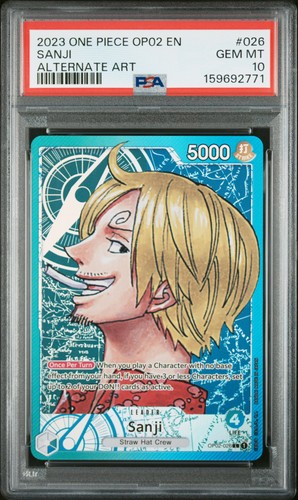 Sanji (Alternate Art) graded PSA 10 for sale on eBay