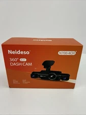 Neideso N700 360° Dash Cam Front & Rear Inside 4 Channel FHD 4  1080P Wi-Fi GPS