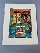 2025 Disney Parks Dave Perillo Jungle Cruise Print A Pun Filled River Adv 14x18”