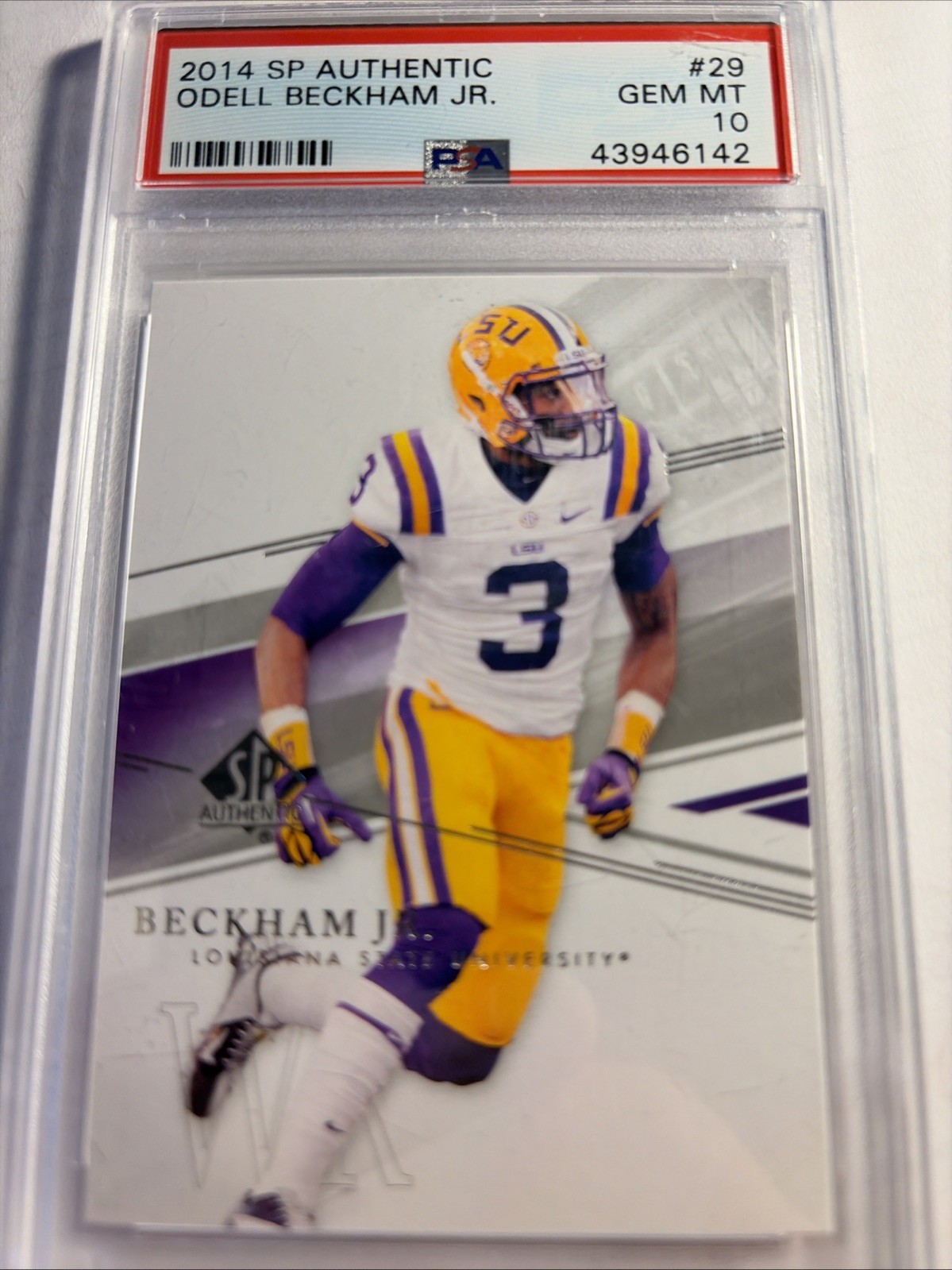 2014 SP Authentic Odell Beckham Jr #29 PSA 10 GEM MT Rookie RC un2