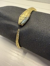 Snake Design Bracelet, Bangle Bracelet, Gold Finish