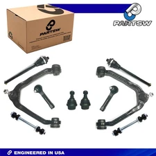 PartsW Front Suspension Steering Kit Control Arm Tie Rod 10Pc Chevrolet Tahoe
