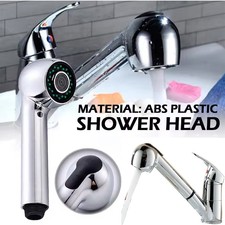 Chrome Mixer Tap with Pull Out Handset Combi Shower for Motorhome, Caravan, Boat