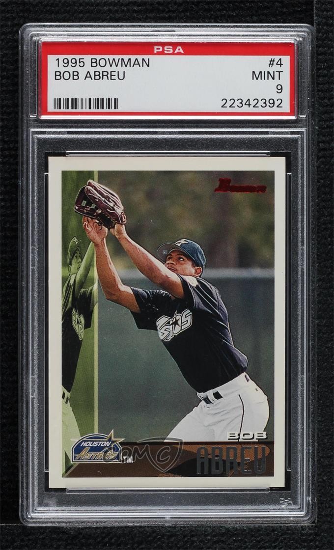 1995 Bowman Bobby Abreu #4 PSA 9 MINT Rookie RC g7g