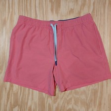 Southern Tide Pink Swim Trunks 8828 Men's Size Large Mesh-Lined Faux Fly