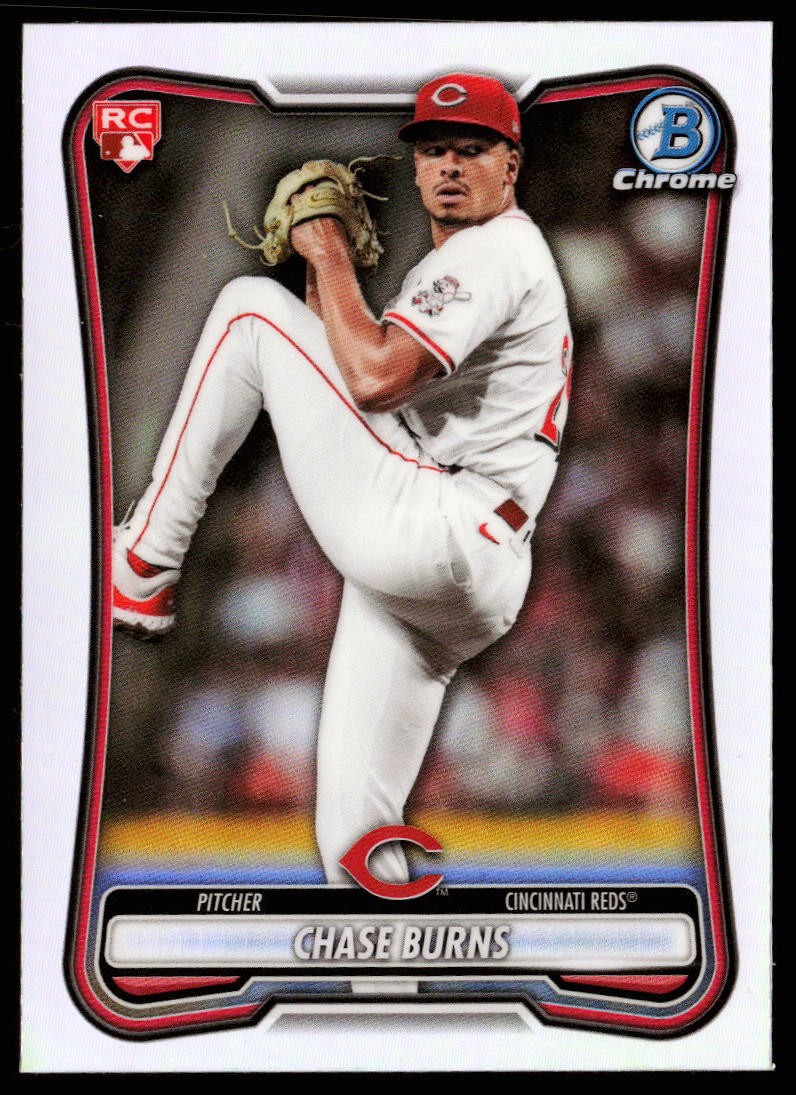 2026 Bowman #3 Chase Burns Rookie Red RC Logo