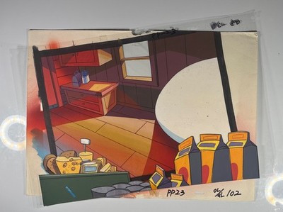 Animation cel BACKGROUNDS production art cels anime vintage cartoons Disney BG74