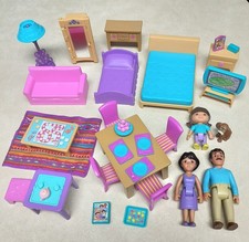 Dora the Explorer PLAYTIME TOGETHER DOLLHOUSE FURNITURE LOT Fisher-Price Figures