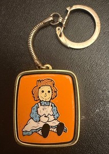 Rare Raggedy Ann Musical Key Chain