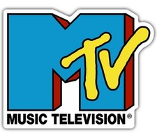 MTV Logo  2" Vinyl Sticker  1980s  1990s  Music Television  Retro