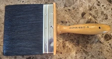 NOS MORCK 6217 5" PURE BRISTLE PAINT BRUSH, UNION MADE PITTSBURGH PLATE GLASS CO