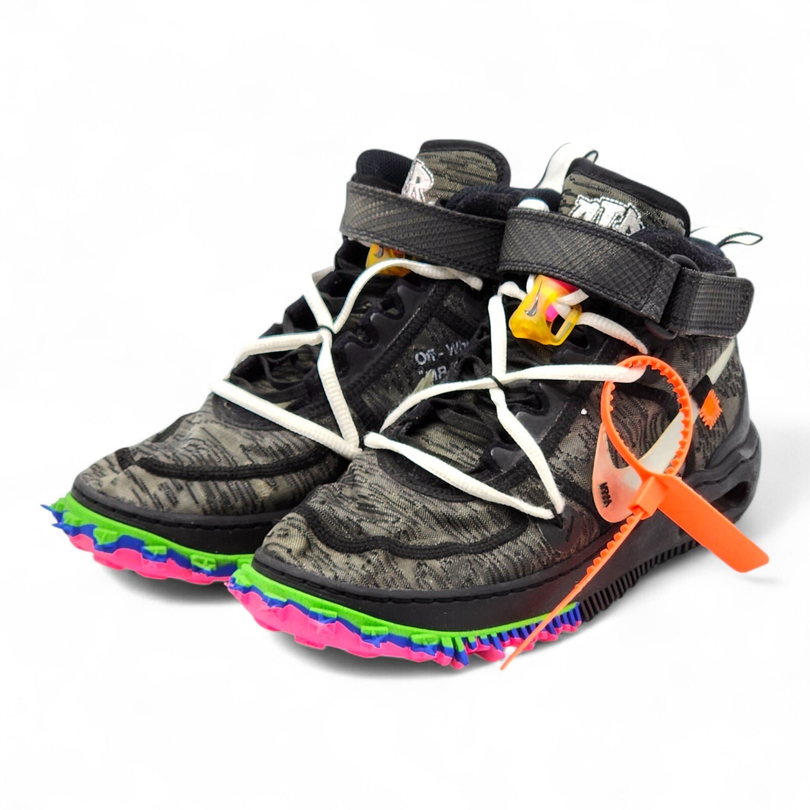 OFF WHITE X NIKE Nike x Off White Air Force 1 Mid SP Graffiti DO6290 001 EU 40 US 7 usate