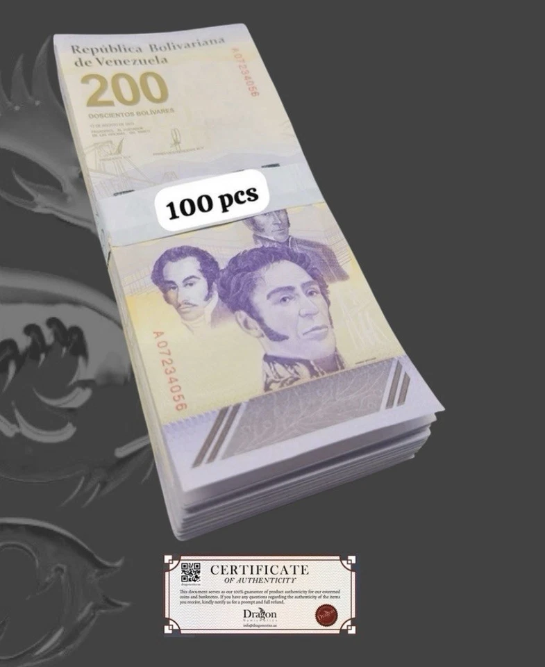 VENEZUELA 200 DIGITALES qty 100 CIR 2023 200 million Bolivar Bundle USA SELLER - Image 3 of 4