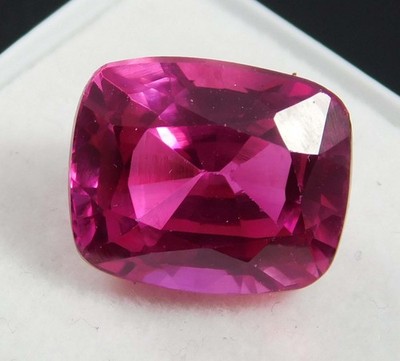 Amazing CERTIFIED Cushion Cut Pink Ruby 10.55 Carat NATURAL Loose Gemstone