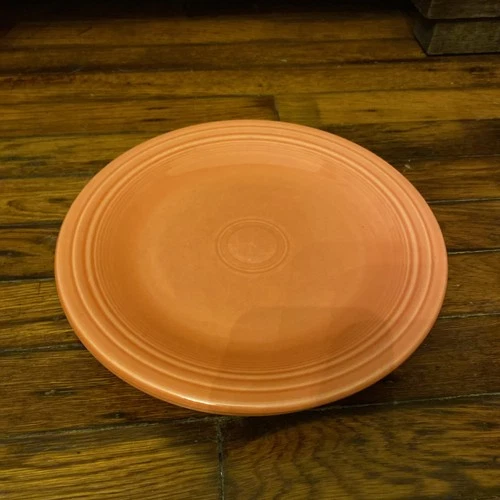 Set Of 2 FIESTAWARE 10.5" TANGERINE retired set DINNER PLATES FIESTA