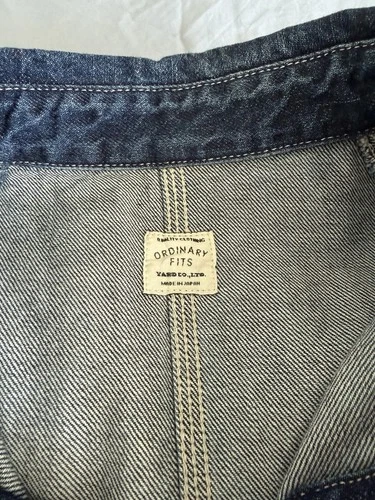 Ordinary Fits Japanese Denim Coverall Jacket - Size 38 Medium image 3