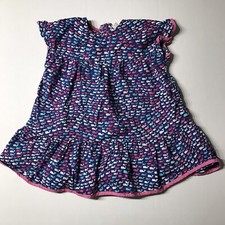 Vineyard Vines X Target Whale All Over Print Flutter Sleeve Ruffle Hem Dress 3T