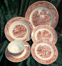 Royal Ironstone “Memory Lane”  6 Piece Place Setting