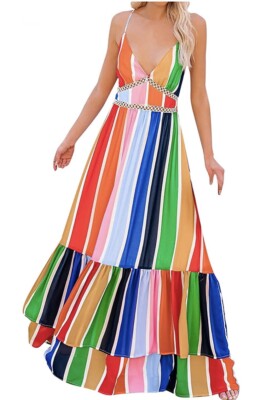 flying tomato halter maxi dress Flying Tomato Azure Floral Cotton Halter Midi Dress