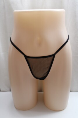 Fashion Nova First Choice Mesh G String Panty - Black