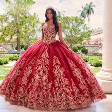 Glitter Blue Quinceanera Dresses Lace Applique Backless 16th Birthday Ball Gowns