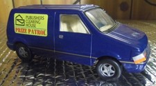 Publisher Clearing House Prize Patrol Blue Mini Van Diecast Metal Bank