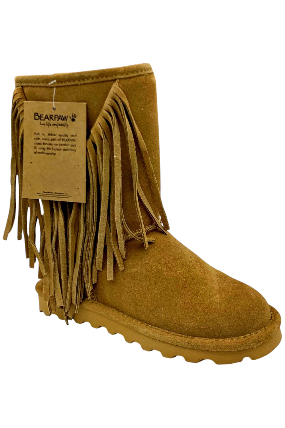 BEARPAW Womnes Cherilyn Tassled Winter Boot Iced Coffee 9390₽