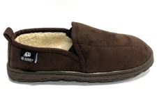 M&F Western Men’s Fleece, Slip-On Slippers-Dark Brown, Size 9M. 