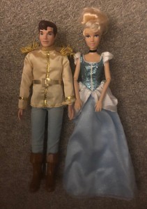 disney cinderella and prince doll set