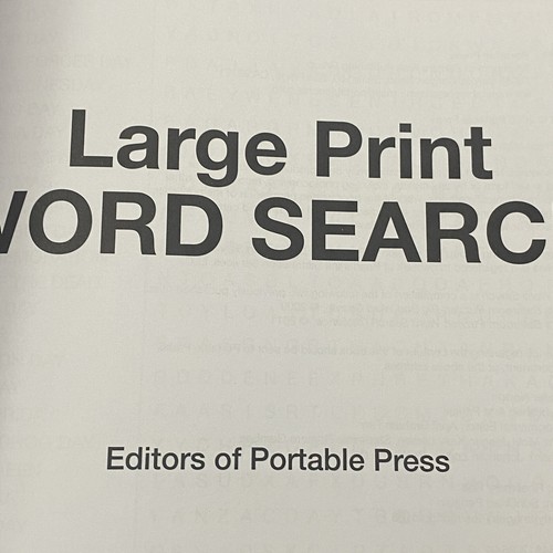 Word Search Book Hard Bound Large Print Easy To Read 200 Puzzles 8"x11” - Picture 4 of 11