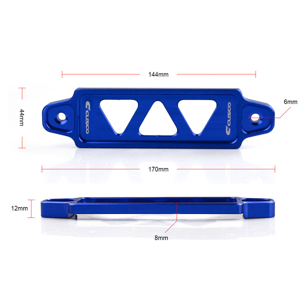 Blue JDM Battery Hold-Down Tie Down With J-Hooks – Fits Honda Civic EG EK S2000 & Acura
