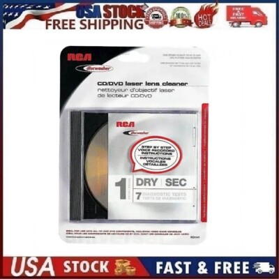 NOS RCA Discwasher CD DVD Cleaning Kit Laser Lens Cleaner, Screen Cleaner RD1141