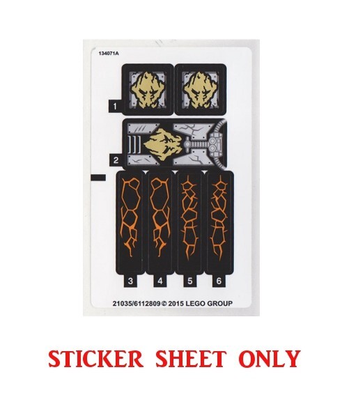 LEGO 70733 - Ninjago: Possession - Blaster Bike - STICKER SHEET | eBay