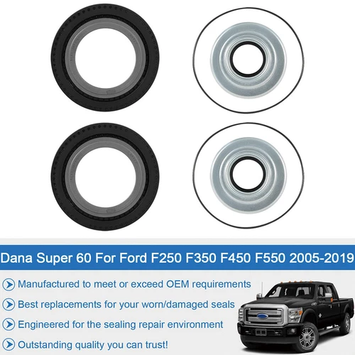 LABLT Front Axle Seal Kit Dana Spicer For 2005-19 Ford F250 F350 F450 Super Duty - Picture 4 of 10