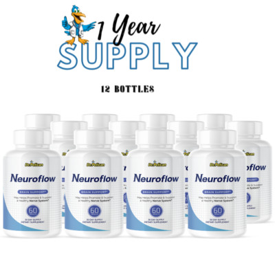Neuroflow- Brain Support- 12 Bottles- 720 Capsules