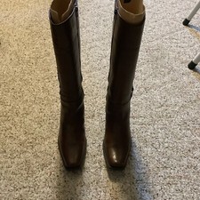 Croft and Barrow Brown tall riding boots, Sid...