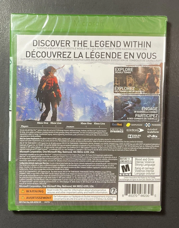 Rise of the Tomb Raider (XBOX ONE) NEW - Image 2 of 4