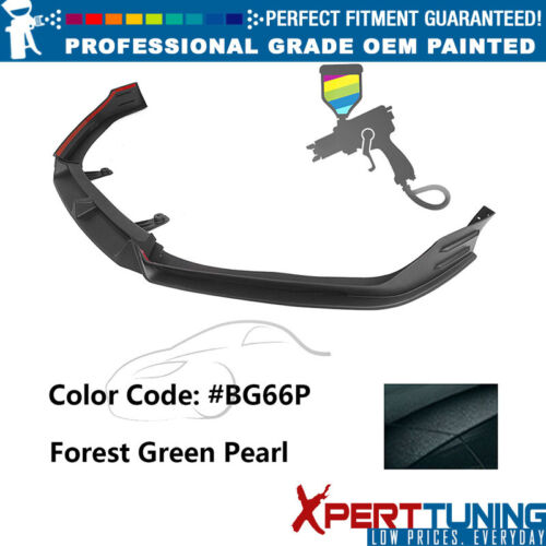 Fits 21-22 Honda Accord Sedan Front Bumper Lip PP #BG66P Forest Green Pearl - Picture 1 of 5