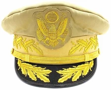 GENERAL DOUGLAS MACARTHUR US ARMY AUTHENTIC UNIFORM KHAKI HAT All Size Available