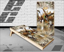 Mallards Obliteration Buck Camo Cornhole Boards Bean Bag Toss Game